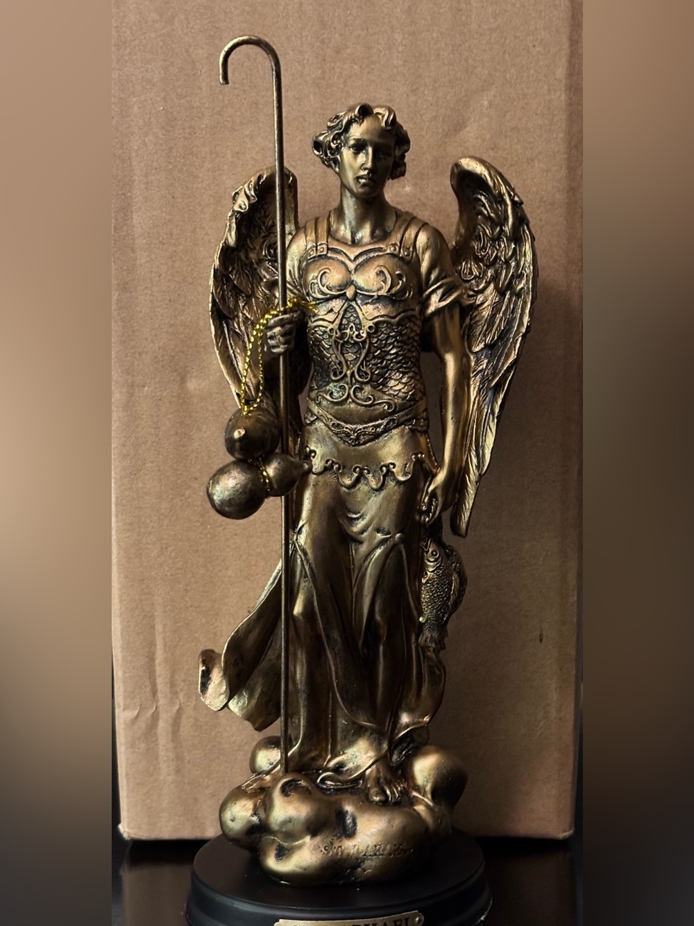 Ebros Byzantine Catholic Archangel Raphael Healing of God Figurine 8.25"